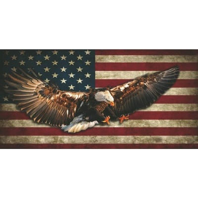 Ceduľa značka USA Vlajka