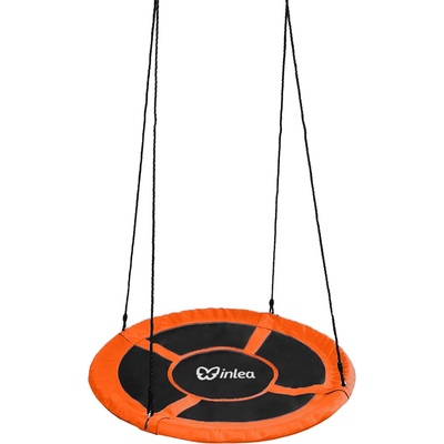 Inlea Závesný hojdací kruh 90 cm oranžový
