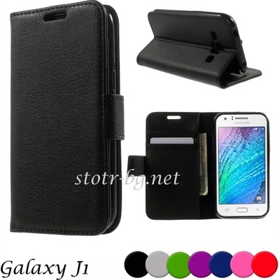 Samsung Galaxy J1 Magnetic Wallet Wallet Кожен Калъф + Протектор