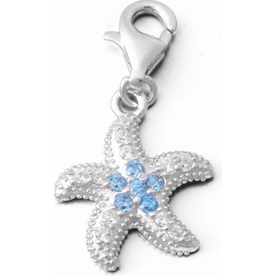 Zlatnictví Zlatíčko Stříbrný přívěsek s karabinkou mořská hvězdice AGP34