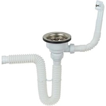 Image 1 of Tagemal LTD Сифон за мивка алпака + гофре + преливник (141312)