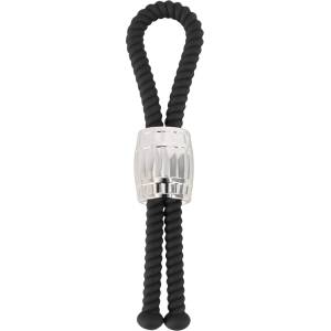 Rebel Heavy Rope Cock Strap Black