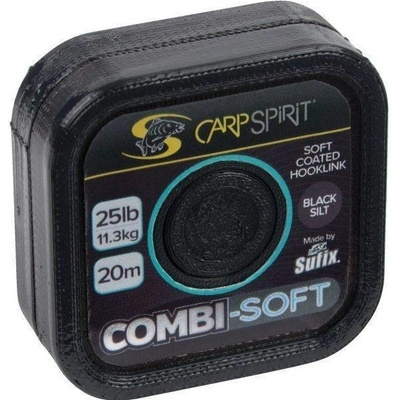 Carp Spirit Šňůra Combi Soft Black Silt 20m 25lb