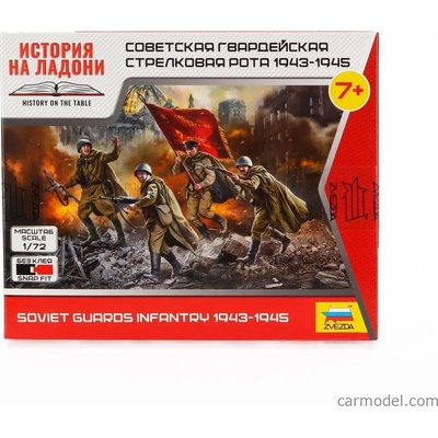 Zvezda Accessories Soviet Guards Infantry Military Figures / 1:72