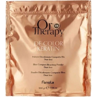 Fanola Oro Therapy 24k De-Color Keratin melírovací prášok pre zosvetlenie vlasov 500 g