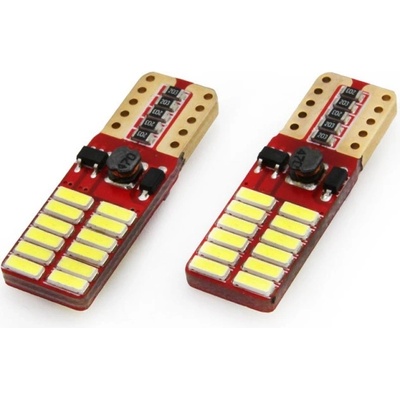 LED T10 PREMIUM MODEL 4014-24 SMD (W5W)– CANBUS
