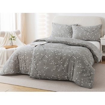 Xpose Krep obliečky ALMIRA sivé 140x200 70x90