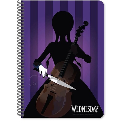 Diakakis Тетрадка със спирала А4, 60л, wednesday2 (30092-А-wednesday2)