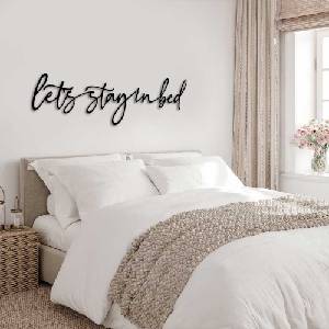 Decono Метален Надпис Let's Stay in Bed
