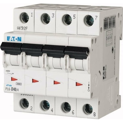 Eaton 4P C 63A 6kA AC PL6-C63/4 166532