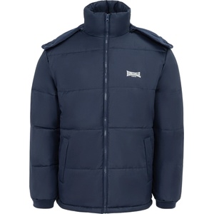 Lonsdale Яке Lonsdale Men's Long Sleeve Detachable Hood Windproof Padded Puffer Jacket - Navy