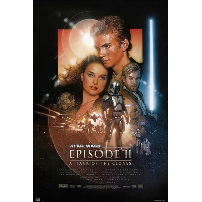 Plagát, Obraz - Star Wars: Episode II - Attack of the Clones, 61 × 91.5 cm