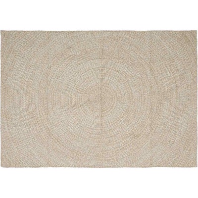 vidaXL Килими за помещение Естествено и бяло 160 x 230 cm юта (42010607)