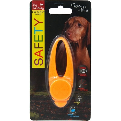 Přívěsek DOG FANTASY LED silikon oranžový 8cm – Zboží Mobilmania