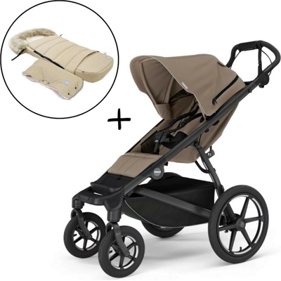 Thule Urban Glide 4-wheel Tinted Taupe s magnetickou sponou 2025 + Fusak a rukávnik JOMK Northern Buff