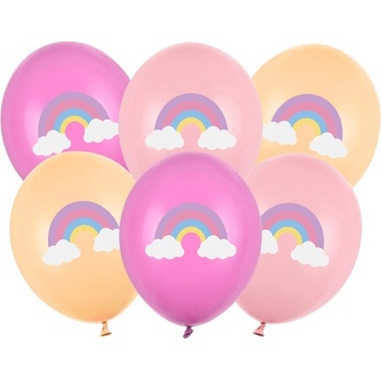 Party Deco Комплект Латексови Балони - Дъга (1 Пакет / 6 Бр. )