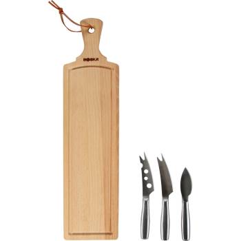Boska Ножове за сирене Amigo с дъска за сервиране 4 части (BO-358208)