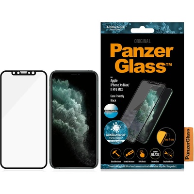 Panzer Стъклен протектор PanzerGlass за Apple Iphone Xs Max/11 Pro Max AntiGlare, AntiBacterial CaseFriendly, Black