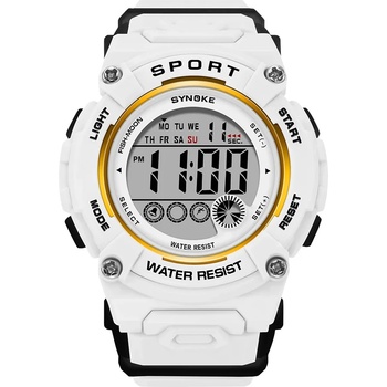 SYNOKE Детски дигитален часовник Synoke ShoXX, Бял (SYNOKE-9810-WHITE)