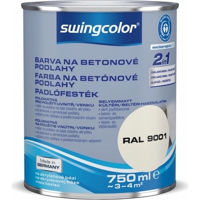 Swingcolor Farba na betón 2v1 0,75 l krémová