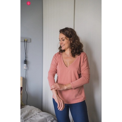 Kojící tričko halenka Two Ways Herbal Rose dl.rukáv – Zboží Dáma