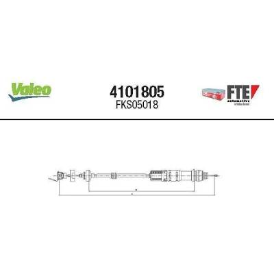 Tažné lanko, ovládání spojky FTE 4101805