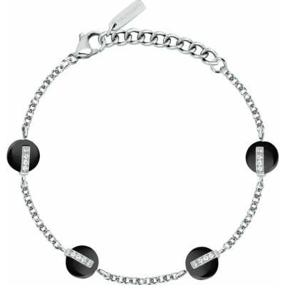 Trussardi Dámský ocelový náramek s krystaly T-Round TJAYF09