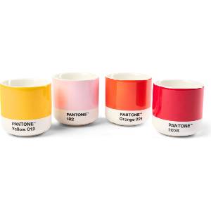 Copenhagen Design Чаши Pantone 100 мл топли цветове 4 бр (101010101)