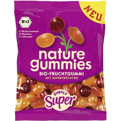 Nature gummies Ovocné gumové bonbony Simply Super 120 g