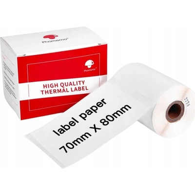 Termo etikety pro tiskárny Phomemo M200, M220 a M221, 70x80 mm