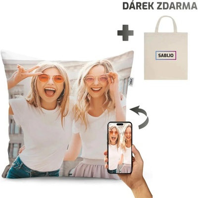 Sablio Polštář s vlastní fotografií 40x40 – Zboží Dáma