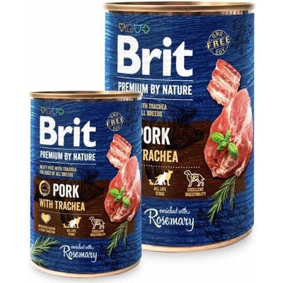 Brit Premium by Nature Dog Pork with Trachea 24 x 800 g