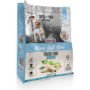 MAC's MACs Dog Mono Soft MINI FRESH Пълноценна храна за куче от дребни породи с чувствителен стомах - пиле 4кг