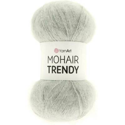 YarnArt Mohair Trendy 113 světle šedá