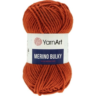 YarnArt Merino Bulky 3027 cihlově oranžová