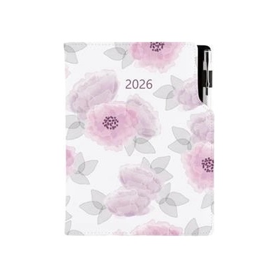 Design B5 týdenní 2026 Pivoňka