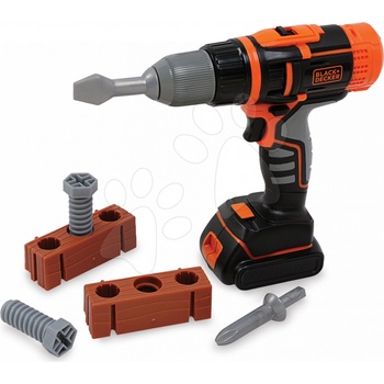 Smoby SM 500280 BLACK & DECKER Šroubovák/vrtačka s příslušenstvím