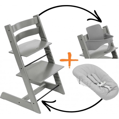 Stokke Tripp Trapp + Baby set Storm Grey