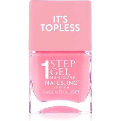 Nails Inc. It’s Topless gelový lak na nehty pro dlouhotrvající efekt odstín Allegra 14 ml