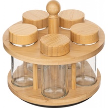 5five Simply Smart Otáčecí kořenkový set COZY 4 skleněné dózy