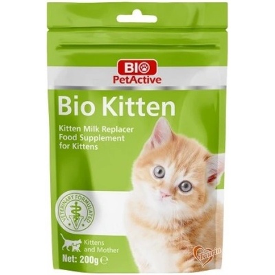 Bio PetActive Kitten Milk - сухо мляко на прах за котенца 200 гр, Турция - 50322