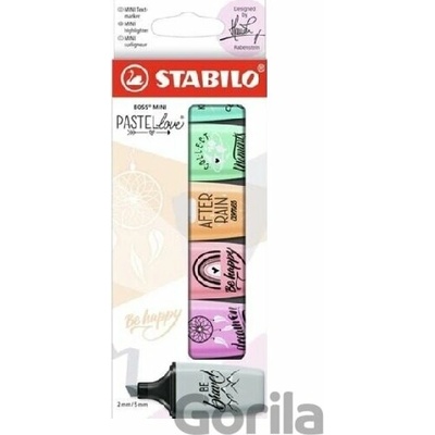 Zvýrazňovač STABILO BOSS MINI Pastel 6 ks - STABILO