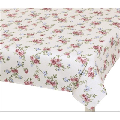 Bellatex Ubrus DITA Růžička pnoucí růžová béžová zelená 100x100 cm