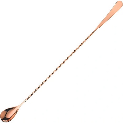 Měděná míchací lžička s plochým zakončením 45 cm