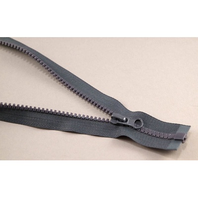 Deliteľný kostený zips - dĺžka (30 - 95 cm) - rôzne farby 70 cm Tmavá šedá_CEZ