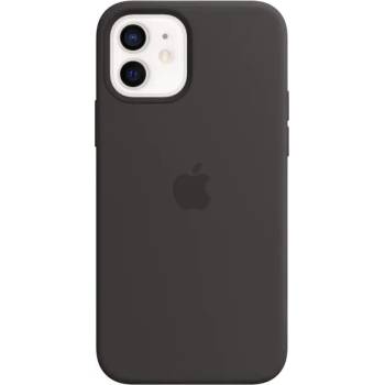 Image 1 of Apple Оригинален гръб Apple Silicone Magsafe Cover for iPhone 12/12 Pro - Черен, MHL73ZM/A