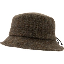 CTH Ericsson of Sweden zimní vlněný anglický klobouk Harris Tweed Green