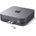Satechi Aluminium USB-C Stand and Hub for Mac Mini - алуминиева поставка и допълнителен USB-C хъб за Mac Mini (тъмносив)
