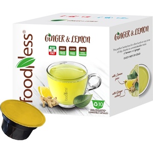 FoodNess | Чай с джинджифил и лимон - 10 капсули за Dolce Gusto
