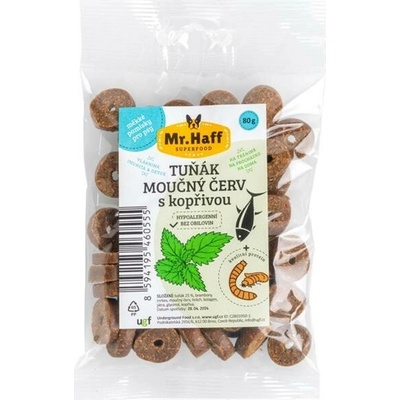 Mr. Haff Maškrty pre psov TUNIAK-MÚČNÝ ČERV 80 g